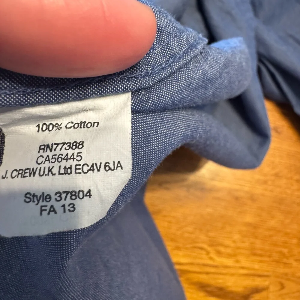 Men’s j crew dress shirt size large
